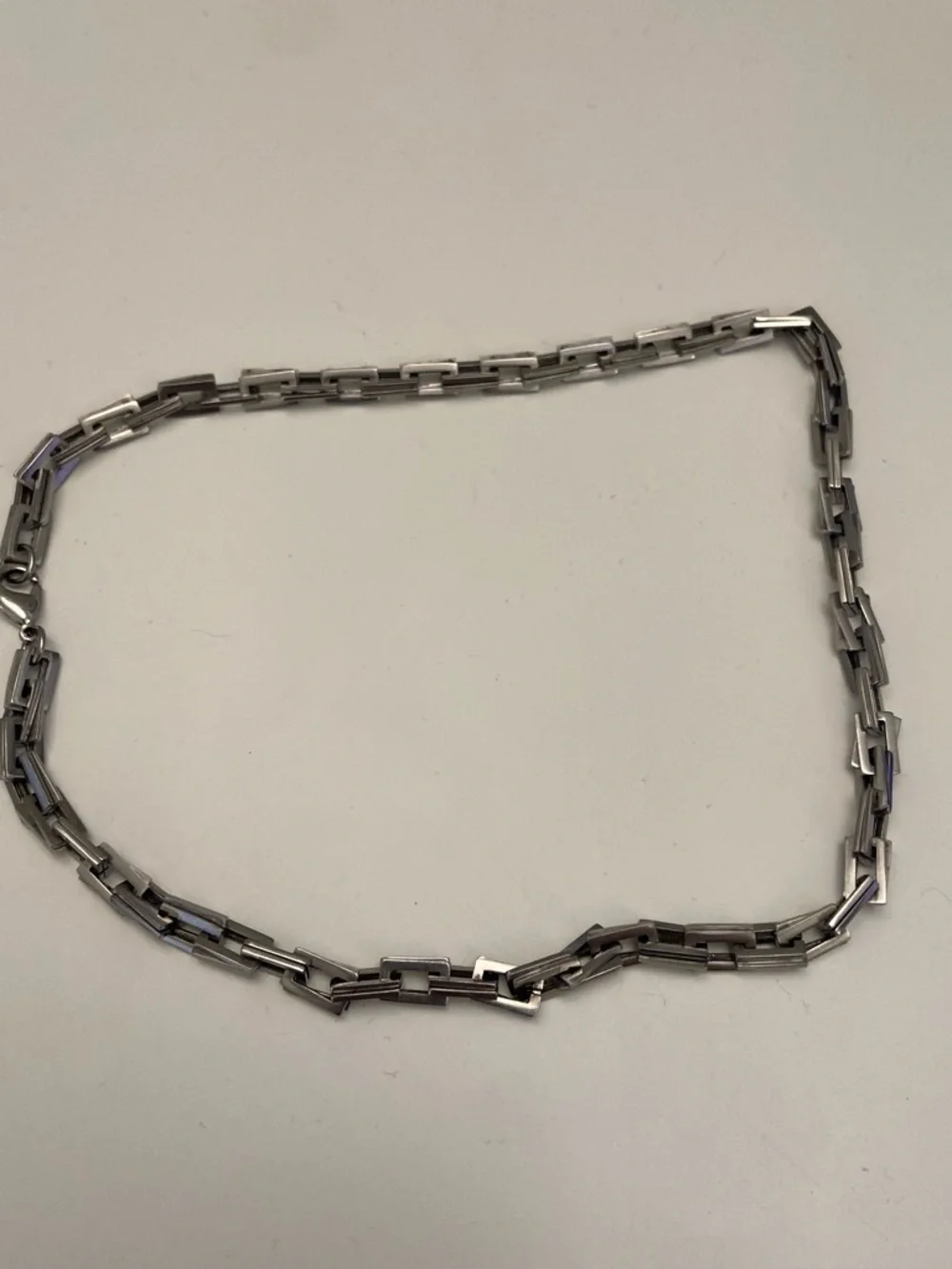 Men's Silver Chain Necklace - Modern Link Design